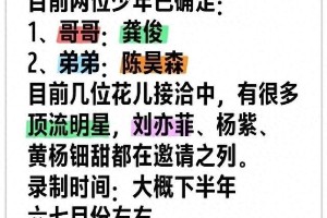 龚俊陈昊森加盟《花少7》？青春旅行引期待